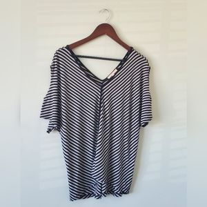 Gibson Latimer Cold Shoulder Top Medium